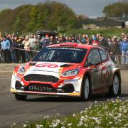 Garry Jennings slides his stunning Fiesta Rally2 to fourth overall.
