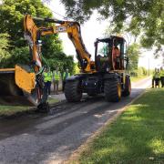 Fermanagh and Omagh District Council recently facilitated a demonstration of the JCB Pothole Pro machine in conjunction with the Department for Infrastructure (DfI) Roads, the responsible body for roads maintenance.