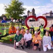 Pictured at the launch of The Enniskillen Spooktacular, are members of Enniskillen Running Club with sponsors front from left, Seamus McCann, Natures Choice; Fintan O'Doherty, O'Dohertys Butchers; Pat McCaffrey, Western Cars; Noelle McAloon,