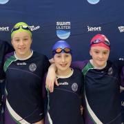 Mount Lourdes Junior Swimmers: Ava Neal, Myleene Leonard, Fianna Mohan, Rebecca Curran, Sophie Hanna.