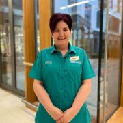 Sharon McCusker, a Domestic Assistant in the Maternity Ward at the South West Acute Hospital.