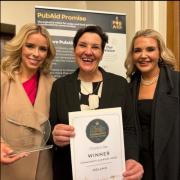 Una Burns, Tonia Antoniazzi MP, and Seana McCaffrey, pictured at the awards in London.