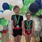 Gold medallists, Dualta McNabb and Erin McGoldrick