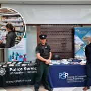 PSNI officers recently gave crime prevention advice to local businesses.