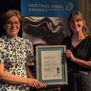 Hazel Long (LELP) and Ashley Robinson (LELP) recieving Category Winning Award