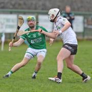 Sean Corrigan in action against Warwickshire in the Division 3B league final.