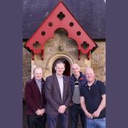 David Brown (second left), Ulster Farmers' Union President, with Robert Kerr, Kenny Humphreys and Robert McCourt.