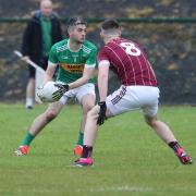 Ronan Ormsby on the ball for Irvinestown