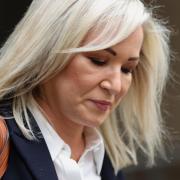 Michelle O'Neill, First Minister leaves the covid inquiry