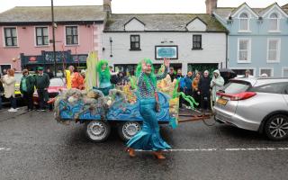 An 'Under the Sea' themed float at last year's parade in Belleek.