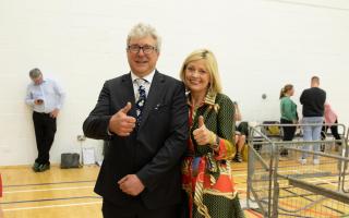 Thumbs up from the two UUP Councillors for Erne North. John McClaughry and Diana Armstrong were re-elected in the DEA.