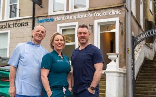 Niall, Sinead and Joe McEnhill of Belmore Dental Implant and Facial Clinic, Enniskillen.  Picture: Ronan McGrade