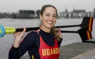 Kathleen Noble, Olympic Rower, Uganda who was in Fermanagh where she has family connections and is preparing for the Olympics in Paris this summer.