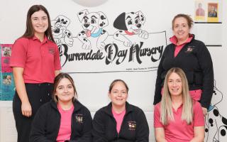 Linzi, Elaine, Joanne, Hollie and Clare from  Burrendale Day Nursery